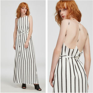FINAL OFFER FINAL Maxi Dress Dot Stripe Dress M/L